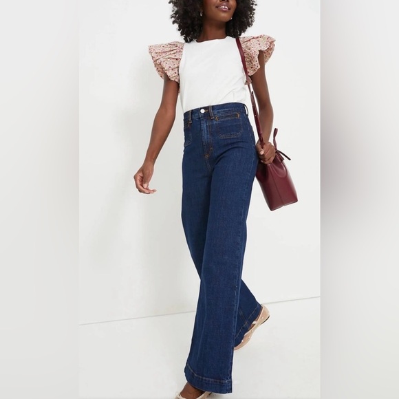 Tuckernuck HYACINTH HOUSE Floral Sleeve and White Shelby Tee NEW size 2X - Picture 11 of 12